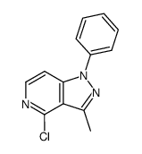 4-chloro-3-methyl-1-phenyl-1H-pyrazolo[4,3-c]pyridine结构式