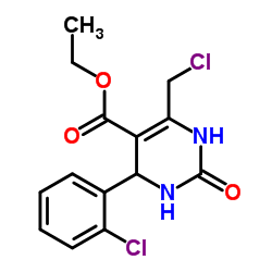 Ethyl6-(chloromethyl)-4-(2-chlorophenyl)-2-oxo-1,2,3,4-tetrahydropyrimidine-5-carboxylate picture