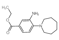 Ethyl 3-amino-4-(1-azepanyl)benzoate结构式