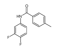 N-(3,4-difluorophenyl)-4-methylbenzamide结构式