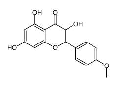 3,5,7-trihydroxy-2-(4-methoxyphenyl)-2,3-dihydrochromen-4-one结构式