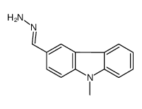 (E)-(9-methylcarbazol-3-yl)methylidenehydrazine Structure