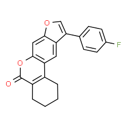 10-(4-fluorophenyl)-1,2,3,4-tetrahydro-[1]benzofuro[6,5-c]isochromen-5-one Structure