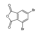 4,6-dibromo-2-benzofuran-1,3-dione结构式