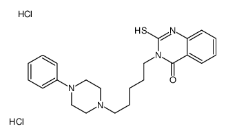 3-[5-(4-phenylpiperazin-1-yl)pentyl]-2-sulfanylidene-1H-quinazolin-4-one,dihydrochloride结构式