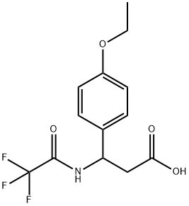 3-(4-ethoxyphenyl)-3-[(2,2,2-trifluoroacetyl)amino]propanoic acid Structure