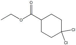 Ethyl 4,4-dichlorocyclohexanecarboxylate结构式