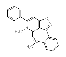 3-(2-甲氧基苯基)-5-甲基-6-苯基异噁唑并[4,5-c]吡啶-4(5h)-酮图片