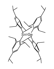 (bis(2,4,6-triisopropylphenyl)stannylidene)bis(2,4,6-triisopropylphenyl)germane Structure