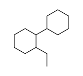 1-cyclohexyl-2-ethyl-cyclohexane Structure