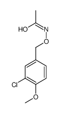 N-[(3-chloro-4-methoxy-phenyl)methoxy]acetamide structure