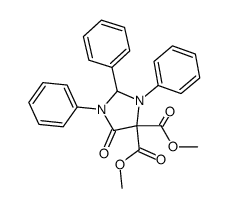 5-oxo-1,2,3-triphenyl-imidazolidine-4,4-dicarboxylic acid dimethyl ester Structure