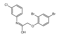 N-(3-chlorophenyl)-2-(2,4-dibromophenoxy)acetamide结构式