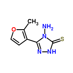 4-AMINO-5-(2-METHYL-3-FURYL)-4H-1,2,4-TRIAZOLE-3-THIOL picture