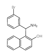 1-[amino-(3-bromophenyl)methyl]naphthalen-2-ol结构式