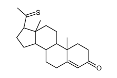 (8S,9S,10R,13S,14S,17S)-17-ethanethioyl-10,13-dimethyl-1,2,6,7,8,9,11,12,14,15,16,17-dodecahydrocyclopenta[a]phenanthren-3-one结构式