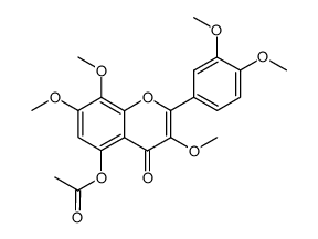 limocitrin 3,7,4'-trimethyl ether-5-acetate Structure