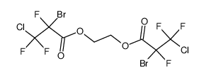 Ethylenglykol-bis(2-brom-3-chlor-trifluorpropionat)结构式