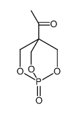 1-(1-oxo-2,6,7-trioxa-1λ5-phosphabicyclo[2.2.2]octan-4-yl)ethanone结构式