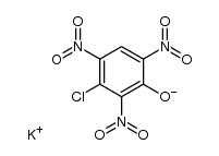 3-chloro-2,4,6-trinitro-phenol, potassium-(3-chloro-2.4.6-trinitro-phenolate)结构式