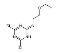 4,6-dichloro-N-(2-ethoxyethyl)-1,3,5-triazin-2-amine Structure