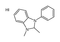 1,2-dimethyl-3-phenyl-1,2-dihydrobenzimidazol-1-ium,iodide结构式