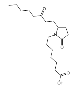 7-[2-oxo-5-(3-oxooctyl)pyrrolidin-1-yl]heptanoic acid结构式