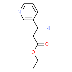 3-氨基-3-(吡啶-3-基)丙酸乙酯结构式