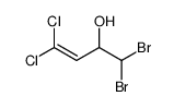 1,1-dibromo-4,4-dichlorobut-3-en-2-ol结构式