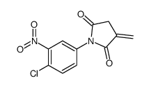 1-(4-chloro-3-nitrophenyl)-3-methylidenepyrrolidine-2,5-dione结构式