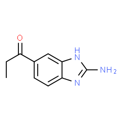 1-Propanone,1-(2-amino-1H-benzimidazol-5-yl)-(9CI) structure