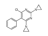 2,4-bis(aziridin-1-yl)-6-chloro-5-phenylpyrimidine Structure