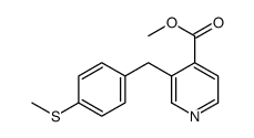 methyl 3-[(4-methylsulfanylphenyl)methyl]pyridine-4-carboxylate结构式