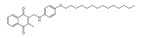 2-Methyl-3-[(4-tetradecyloxy-phenylamino)-methyl]-[1,4]naphthoquinone Structure