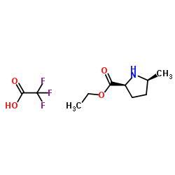 (2S,5S)-ethyl 5-methylpyrrolidine-2-carboxylate 2,2,2-trifluoro acetate salt picture