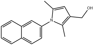 1h-pyrrole-3-methanol, 2,5-dimethyl-1-(2-naphthalenyl)- Structure