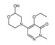 4-ethoxy-5-(2-hydroxymorpholin-4-yl)-2-methylpyridazin-3-one Structure