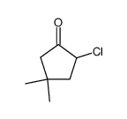 2-Chlor-4,4-dimethylcyclopentanon Structure