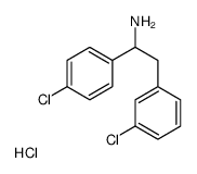 2-(3-chlorophenyl)-1-(4-chlorophenyl)ethanamine,hydrochloride Structure