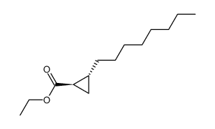 (+/-)-trans-2-octyl-cyclopropanecarboxylic acid ethyl ester Structure