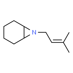 7-Azabicyclo[4.1.0]heptane,7-(3-methyl-2-butenyl)-(9CI) structure