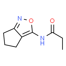 Propanamide,N-(5,6-dihydro-4H-cyclopent[c]isoxazol-3-yl)-结构式