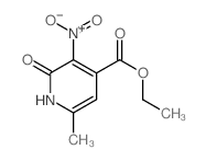 4-Pyridinecarboxylicacid, 1,2-dihydro-6-methyl-3-nitro-2-oxo-, ethyl ester结构式