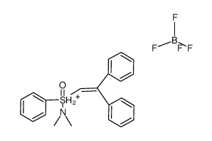 (2,2-diphenylethenyl)(dimethylamino)phenylsulfoxonium tetrafluoroborate结构式