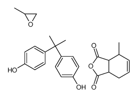 4-[2-(4-hydroxyphenyl)propan-2-yl]phenol,4-methyl-3a,4,7,7a-tetrahydro-2-benzofuran-1,3-dione,2-methyloxirane Structure