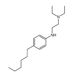 N',N'-diethyl-N-(4-hexylphenyl)ethane-1,2-diamine结构式