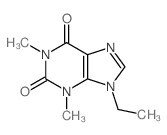 9-ethyl-1,3-dimethyl-purine-2,6-dione结构式