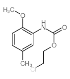 Carbamic acid, (2-methoxy-5-methylphenyl)-, 2-chloroethyl ester picture