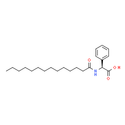 N-十四酰基-L-苯基甘氨酸结构式