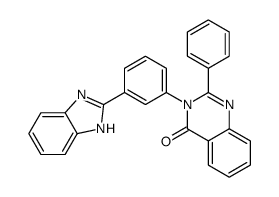 3-[3-(1H-benzimidazol-2-yl)phenyl]-2-phenylquinazolin-4-one Structure